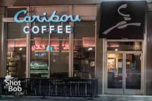 Caribou Coffee along the Denver walking mall.