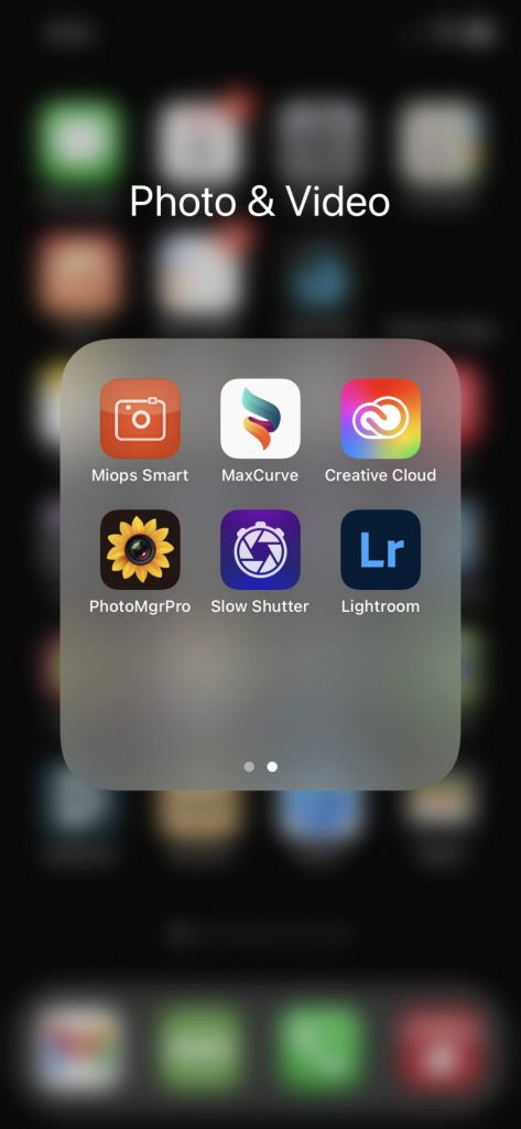 Screen shot of a group of mobile phone apps.