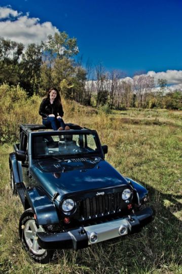 Great Jeep, required a great place to photograph it. Jamie Rochester High School
